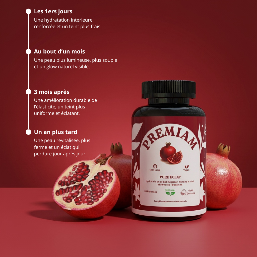 PURE ÉCLAT – Gummies Glow & Fermeté ✨ (Édition Limitée 2024)