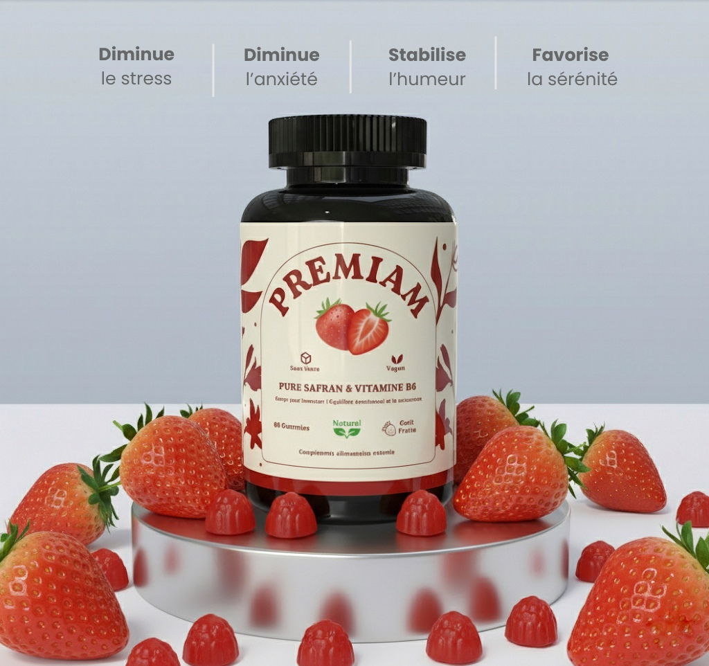 PURE SAFRAN – Gummies Sérénité & Humeur stable 🌸