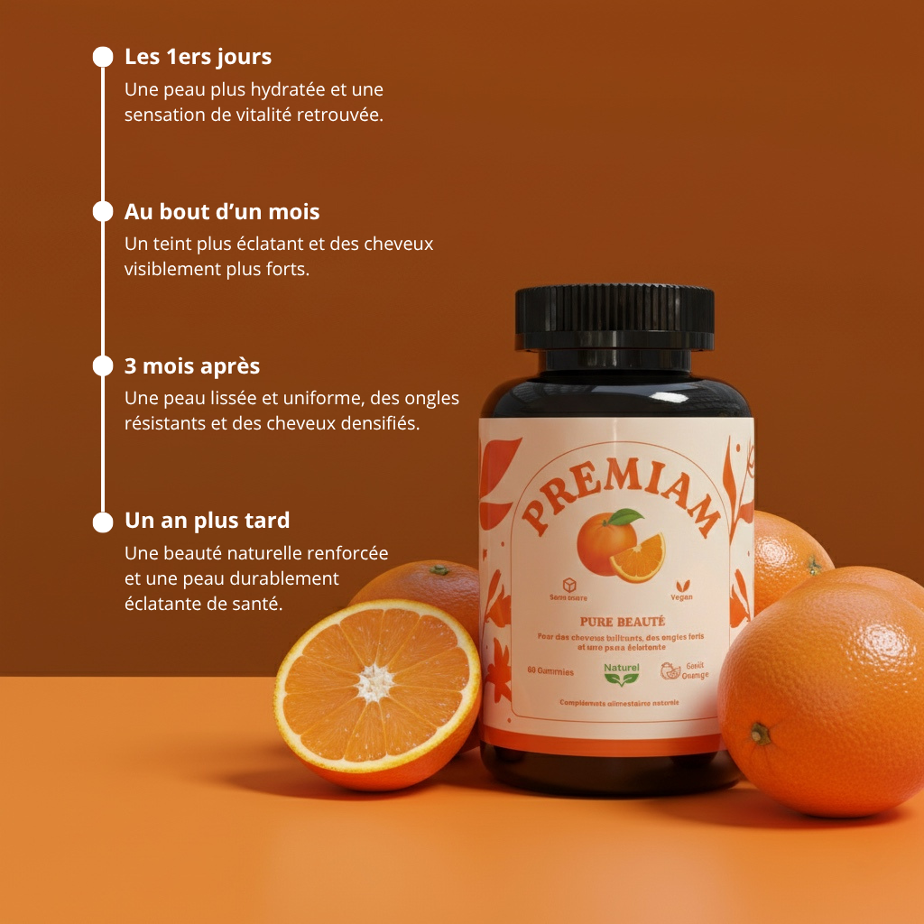 PURE BEAUTÉ – Gummies Peau, Cheveux & Ongles ✨